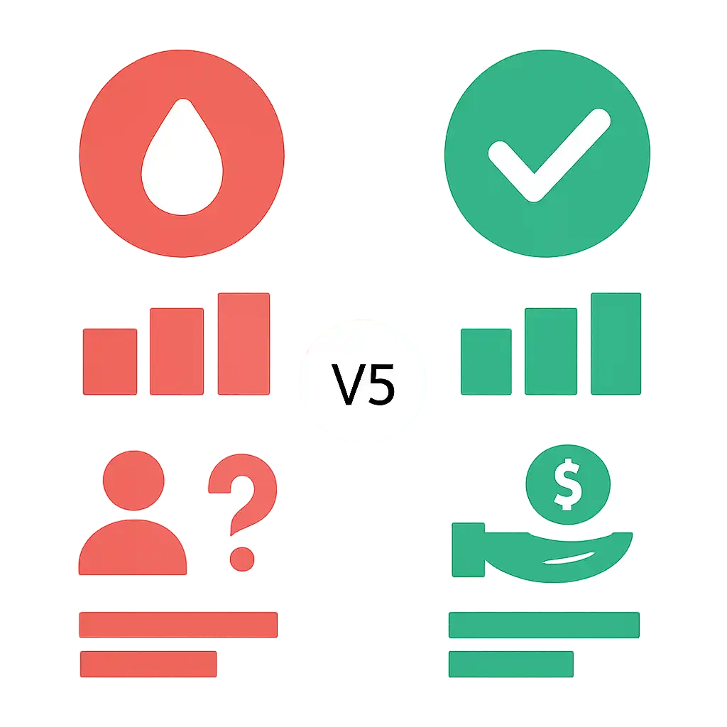 Infographic comparing options using coloured bars and, Why Leak Numbers and Paid Guessing Cannot Work, Gali Satta