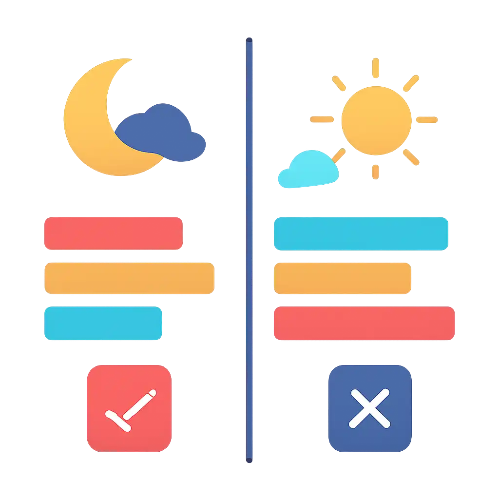 Infographic comparing options using coloured bars and, Gali draw timing (night), Gali Satta